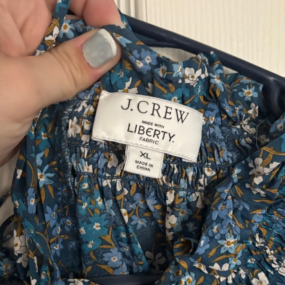 Floral Blue Midi Dress - J. Crew - Picture 2 of 5